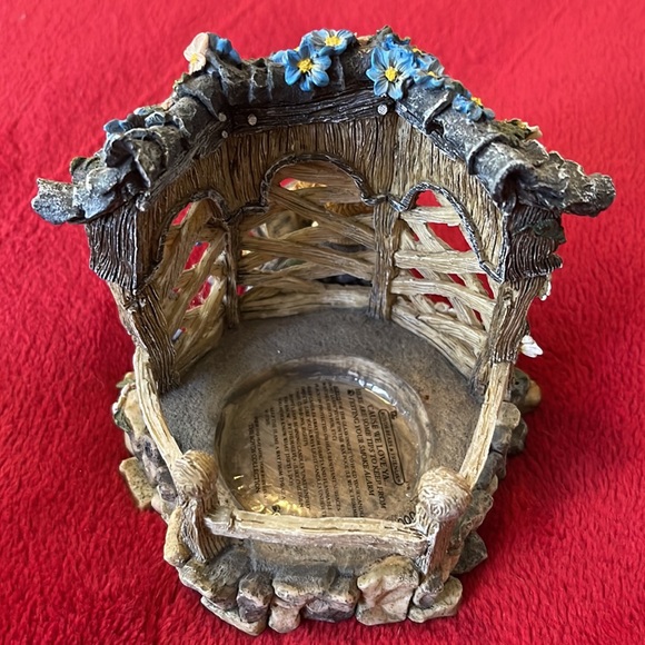 Boyds Bears Bearstone Collection Clementine Garden Romance Candle Holder VINTAGE - Picture 6 of 14